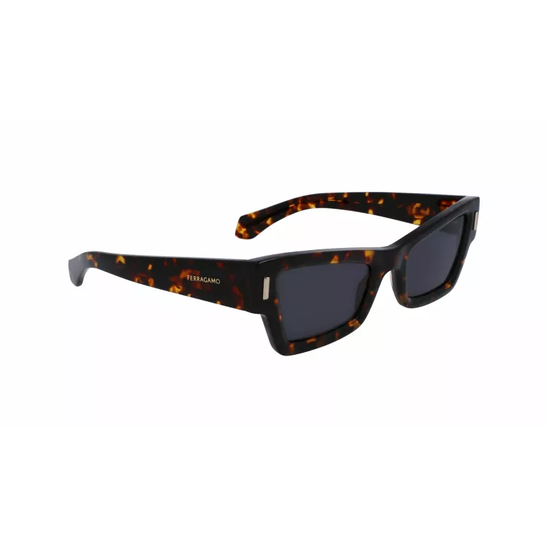 FERRAGAMO SF2006S-242 Damen-Sonnenbrille Havana Acetat Butterfly 53mm