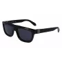FERRAGAMO SF2009S-001 Herren-Sonnenbrille - Schwarzer Rahmen, graue Gläser, 56/21/145 mm