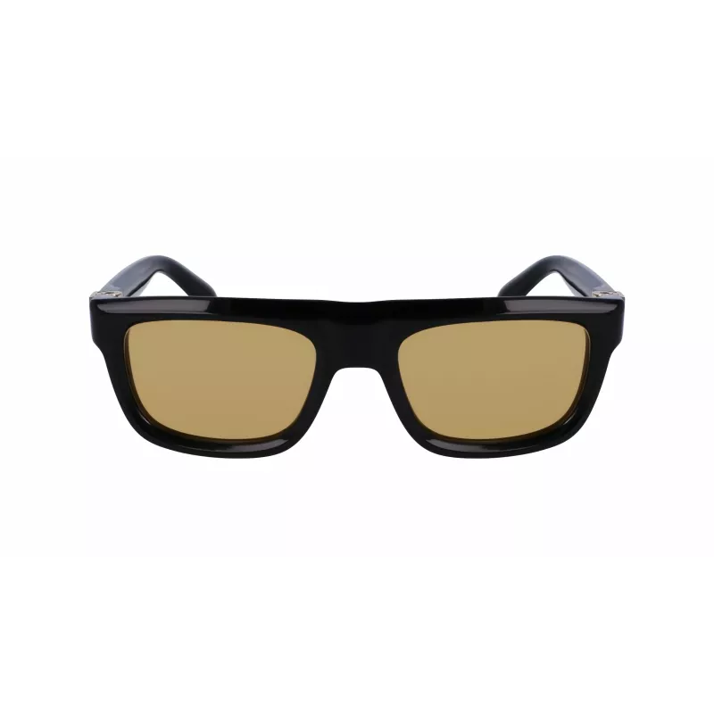 FERRAGAMO SF2009S-011 Herren-Sonnenbrille - Schwarzer Rahmen, graue Gläser, 56/21/145 mm