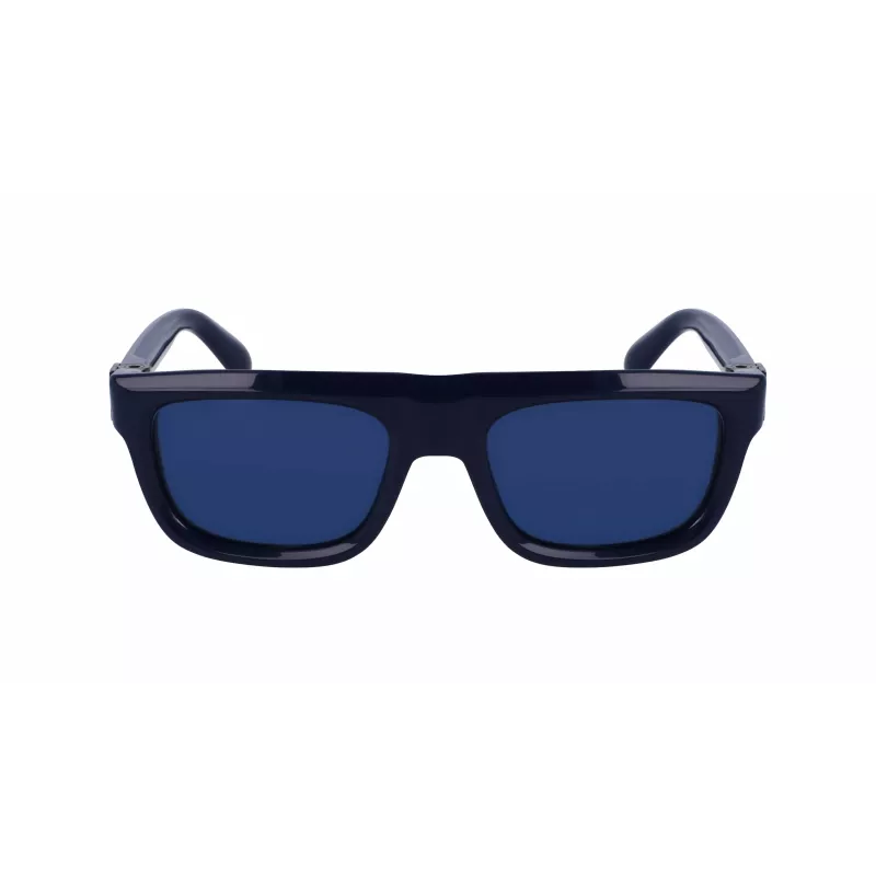 FERRAGAMO SF2009S-414 Herren Rechteckige Acetat-Sonnenbrille - Braune Gläser - 56/21/145 mm