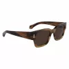 Ferragamo SF2010S-319 Sonnenbrille Herren Grün Havana Quadratisch Acetat 52mm