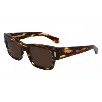 FERRAGAMO SF2011S-216 Herren-Sonnenbrille Dark Havana Brown Gradient 53mm