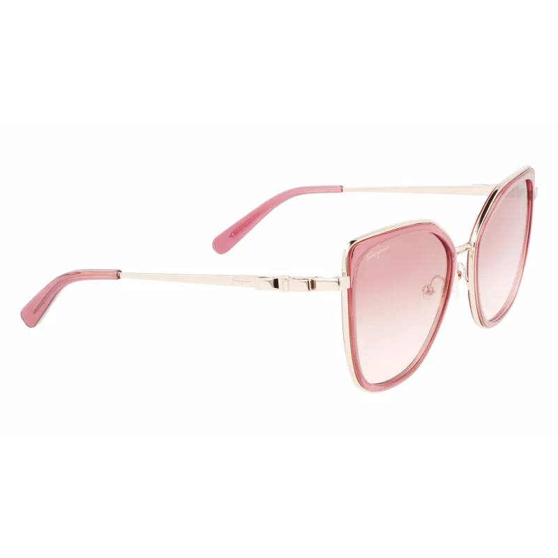 FERRAGAMO SF293S-774 Damen-Sonnenbrille Havanna Acetatrahmen Braune Verlaufsgläser 54/19/140 mm