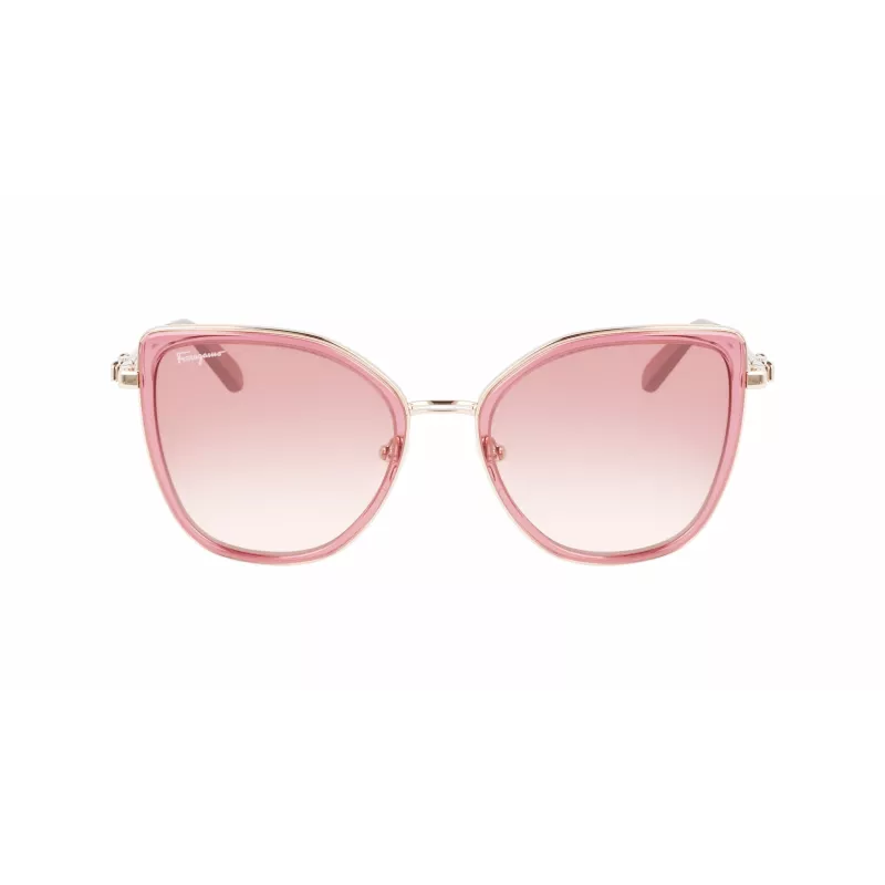 FERRAGAMO SF293S-774 Damen-Sonnenbrille Havanna Acetatrahmen Braune Verlaufsgläser 54/19/140 mm