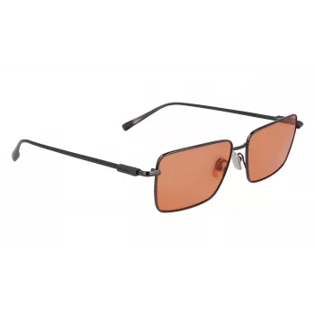 Ferragamo SF309S5715017 Herren-Sonnenbrille - Schwarzer Acetatrahmen, graue Polycarbonatgläser, 57 mm