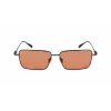 Ferragamo SF309S5715017 Herren-Sonnenbrille - Schwarzer Acetatrahmen, graue Polycarbonatgläser, 57 mm