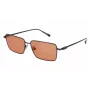 Ferragamo SF309S5715017 Herren-Sonnenbrille - Schwarzer Acetatrahmen, graue Polycarbonatgläser, 57 mm