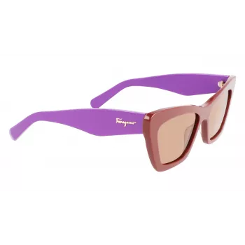 FERRAGAMO SF929S-209 Damen-Sonnenbrille Havana Butterfly Acetat Braun Verlauf 55/17/145 mm
