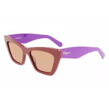 FERRAGAMO SF929S-209 Damen-Sonnenbrille Havana Butterfly Acetat Braun Verlauf 55/17/145 mm