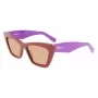 FERRAGAMO SF929S-209 Damen-Sonnenbrille Havana Butterfly Acetat Braun Verlauf 55/17/145 mm