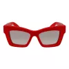 Ferragamo Damen-Sonnenbrille SF2045SR52176 Rechteckiger Acetatrahmen Braune Gradientengläser 52/17/140 mm