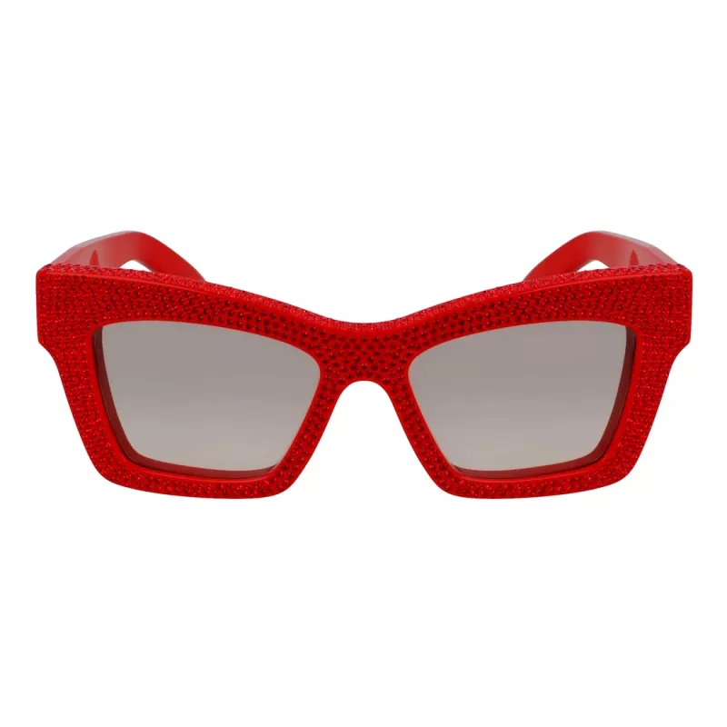 Ferragamo Damen-Sonnenbrille SF2045SR52176 Rechteckiger Acetatrahmen Braune Gradientengläser 52/17/140 mm