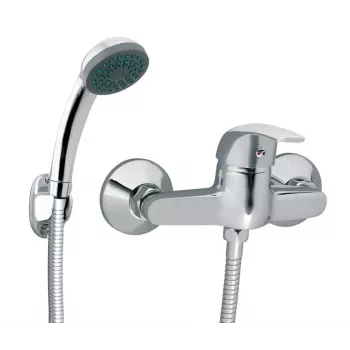 FERRO ELBA BEL77 Thermostatischer Duschmischer mit verstellbarer Brausestange, verchromt