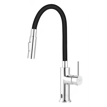 FERRO KITCHEN MIXER DISTANZA SENSOR FLEXSPOUT Berührungsloser Küchenarmatur mit Ausziehauslauf, Chrom