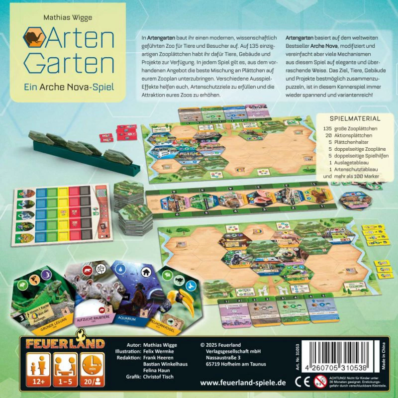 Feuerland Spiele Artengarten Brettspiel (31053)