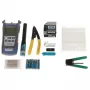Fiber Connector Crimping Kit FOK-XKT14 - Glasfaser-Abschlusswerkzeug-Set mit Cleaver, Leistungsmesser, VFL, Abisolierzangen und Zubehör im ABS-Koffer