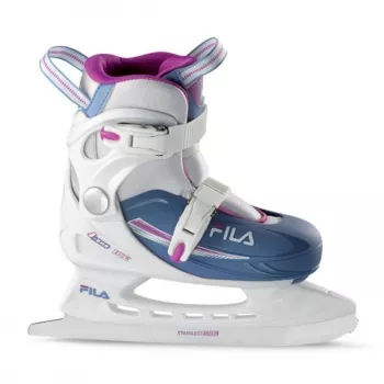 Fila J-ONE G ICE HR Eiskunstlaufschuhe (EU 36-40, Weiß/Hellblau)