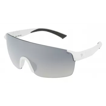 FILA MAN SF9380996VCX Rechteckige Sonnenbrille - Schwarzer Rahmen, rauchgraue Gläser, UV400-Schutz