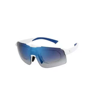 FILA Man Shield Sonnenbrille SFI127996VCB - Schwarzer Rahmen, Rauchglas, UV400