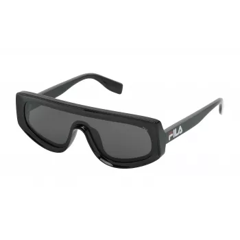 FILA Herren-Sonnenbrille SF9417990Z42 - Schwarzer Rahmen, graue Gläser, 99 mm