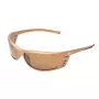 FILA SF004-62C3 Unisex Rechteck-Sonnenbrille - Schwarzer Rahmen Graue Gläser 62/16/125 mm