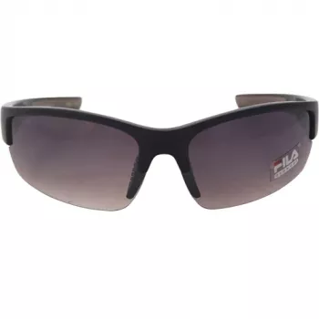 FILA SF215-71PC1 Herren-Sonnenbrille - Schwarzer Rahmen, graue Gläser, UV400-Schutz