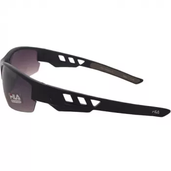 FILA SF215-71PC1 Herren-Sonnenbrille - Schwarzer Rahmen, graue Gläser, UV400-Schutz