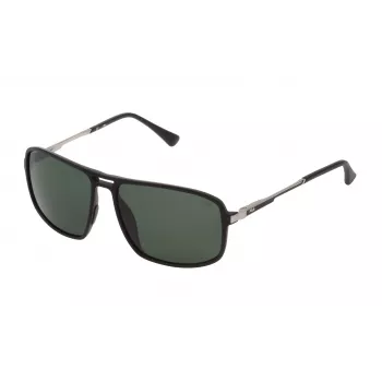 FILA SF9329-58U28P Herren Polarized Sonnenbrille - Schwarz/Grau - 58/15/140 mm