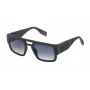 FILA SFI085500968 Herren Rechteck-Sonnenbrille - Schwarzer Rahmen Graue Gläser 50/23/145 mm