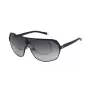 FILA SFI125990531 Herren-Sonnenbrille - Schwarzer Acetatrahmen, graue Polycarbonatgläser, UV400-Schutz