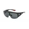 FILA SFI126-99U28P Unisex Sonnenbrille - Matt schwarzer Rahmen, graue polarisierte Gläser, UV400, Schildstil
