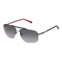 FILA SFI210-610568 Herren-Sonnenbrille - Schwarzer Rahmen, Graue Gläser, UV400-Schutz