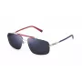 FILA SFI210V60E70B Herren Rechteckige Havana Acetat Sonnenbrille mit Braunen Polycarbonatgläsern 60/16/145 mm