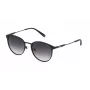 FILA SFI217-52531Y Unisex-Sonnenbrille - Schwarzer Rahmen, graue Gläser, 52 mm