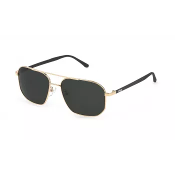 FILA SFI300V58300P Herren Polarized Sonnenbrille - Schwarzer Rahmen Graue Gläser 58mm