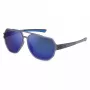FILA SFI301-607F6P Herren-Polarisationsbrille - Schwarzer Rahmen, graue Gläser, 60/14/140 mm