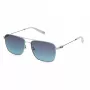 FILA SFI456-580579 Herren Rechteck-Sonnenbrille - Schwarzer Rahmen, Rauchglas, UV400-Schutz