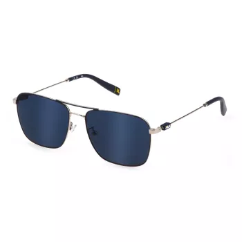 FILA SFI456-58F94Y Herren Rechteck-Sonnenbrille Havana/Braun 58/16/145 mm