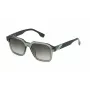 FILA SFI458-5206W5 Unisex-Sonnenbrille - Schwarzer Acetatrahmen, graue Polycarbonatgläser, UV400-Schutz, 52 mm Glasbreite