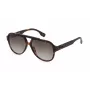 FILA SFI459V590C10 Unisex-Sonnenbrille - Schwarzer Rahmen, graue Gläser, 59 mm