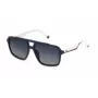 FILA SFI460-57D82P Unisex-Sonnenbrille, Schwarzer Rahmen, Graue polarisierte Gläser, 57 mm