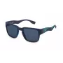 FILA SFI463-53J99P Herren Polarized Sonnenbrille, Schwarzer Rahmen, Graue Gläser, 53 mm