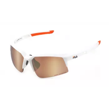 FILA SFI515-675WWX Unisex-Sonnenbrille - Schwarzer Rahmen, Graue Gläser, UV400-Schutz