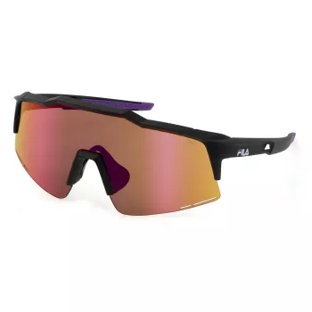 FILA SFI516-990965 Unisex Sonnenbrille - Shield Rahmen, Smoke Glas, UV400 Schutz
