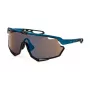 FILA SFI721 Unisex Sonnenbrille - Schwarzer Rahmen, graue Gläser, 99 mm Glasbreite