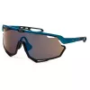 FILA SFI722-630U28 Herren-Rechteck-Sonnenbrille - Glänzend schwarzer Rahmen, Rauchglas, UV400