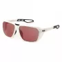 FILA SFI722-635WWA Herren-Rechteck-Sonnenbrille - Schwarzer Rahmen, Graue Gläser, UV400