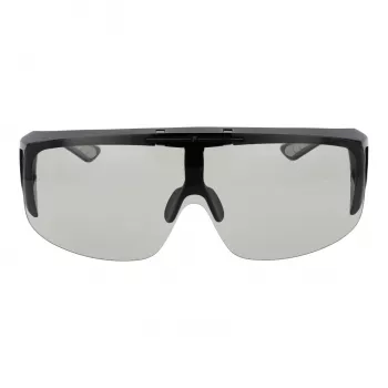 FILA Unisex Sonnenbrille SFI126-99U28F Shield Style Schwarzer Rahmen Smoke Gläser UV400