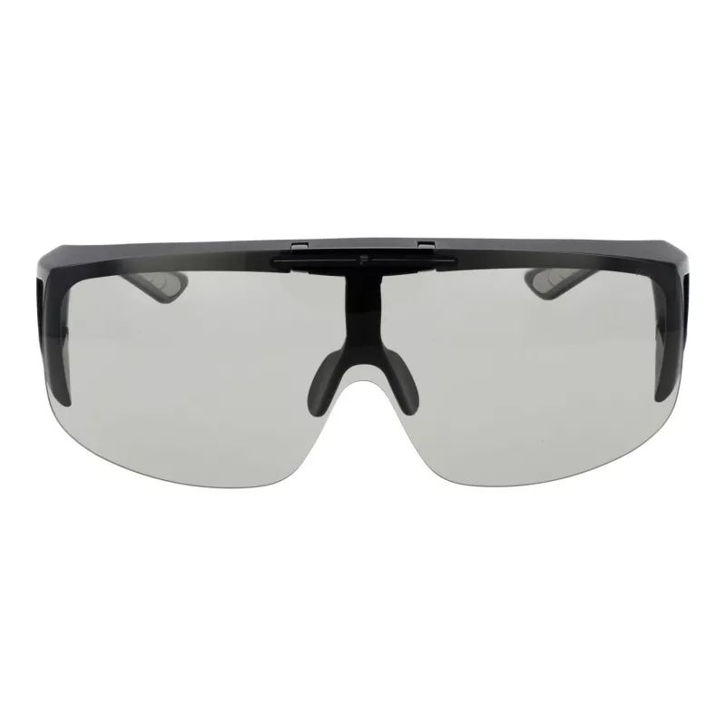 FILA Unisex Sonnenbrille SFI126-99U28F Shield Style Schwarzer Rahmen Smoke Gläser UV400
