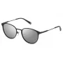 FILA Unisex Sonnenbrille SFI217-52627X - Rechteckiger Kunststoffrahmen mit grauen Polycarbonatgläsern, UV400-Schutz, 55/15/145 mm